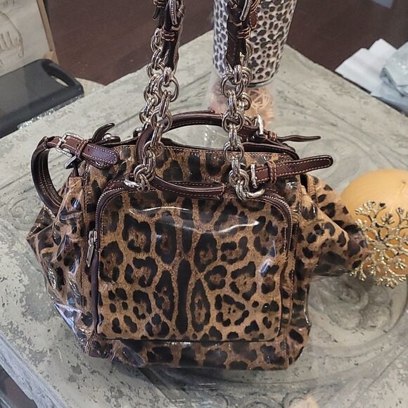 Dolce & GABBANA LEOPARD PRINT TOTE Vintage - Picture 10 of 16
